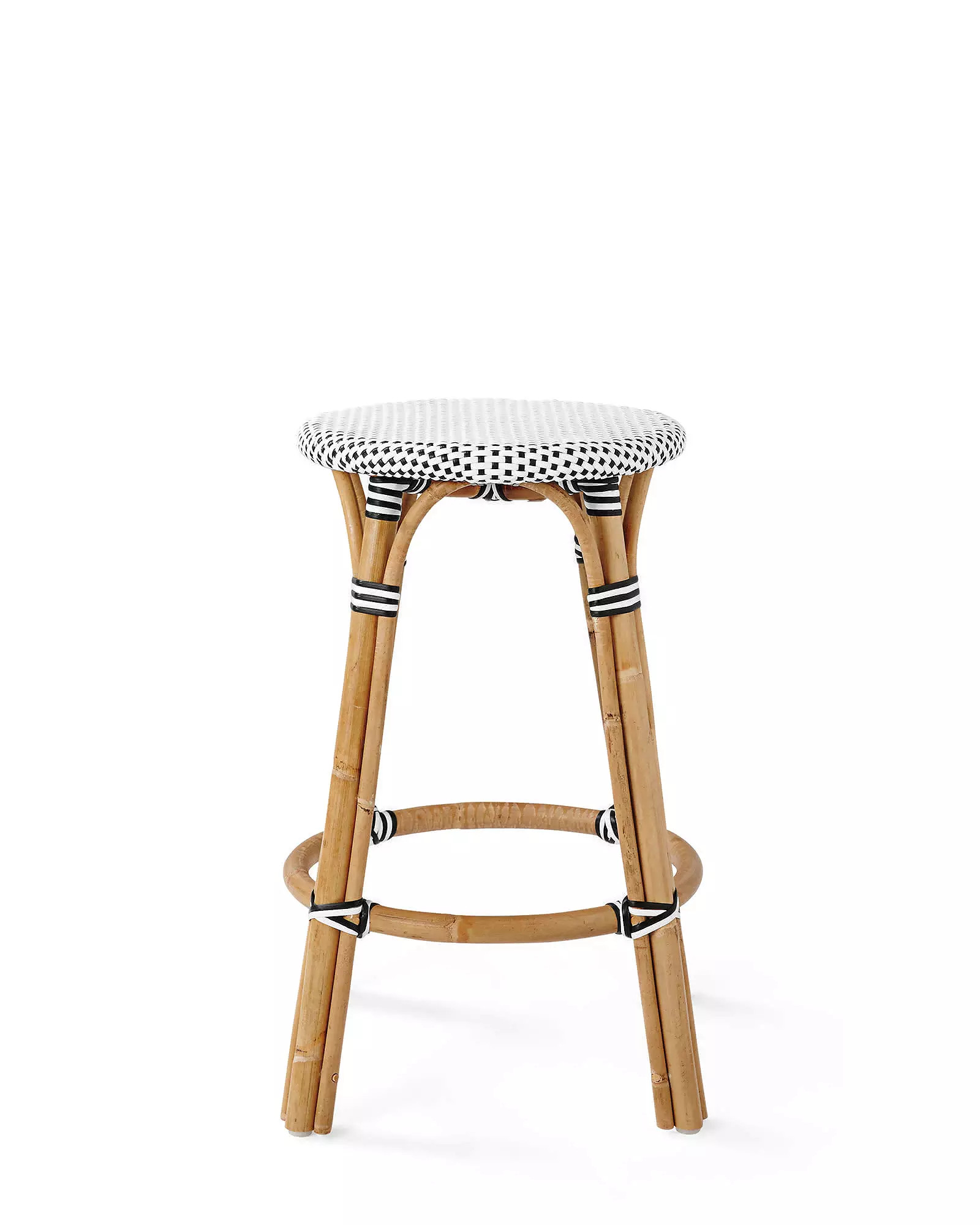 Riviera Rattan Backless Counter Stool | Serena and Lily