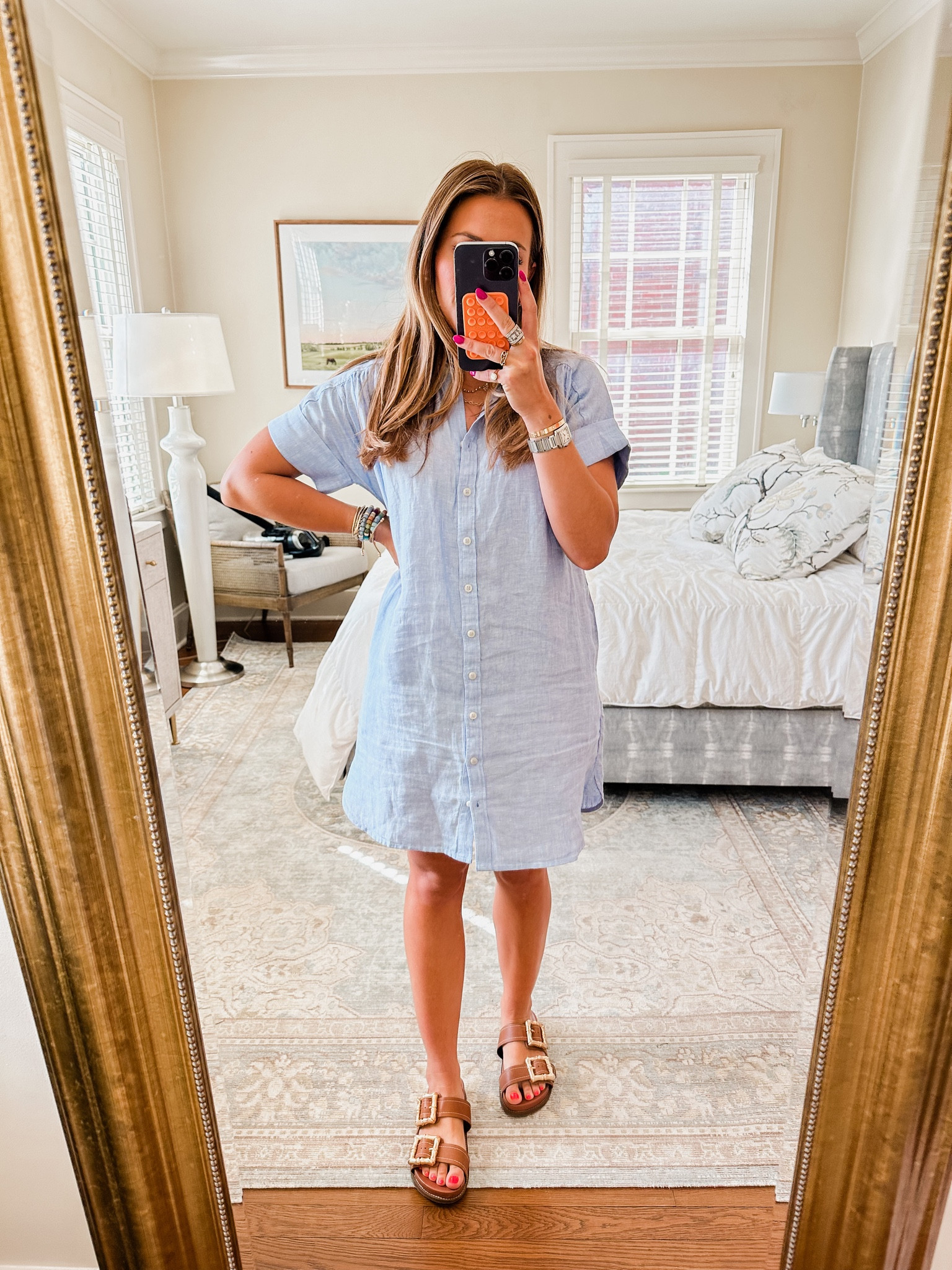 chinese dress ladies J. Crew Coral Pink 100% Cotton Fit & Flare Dress with Linen Trim – Siz – Le  Prix Fashion & Consulting main image 0