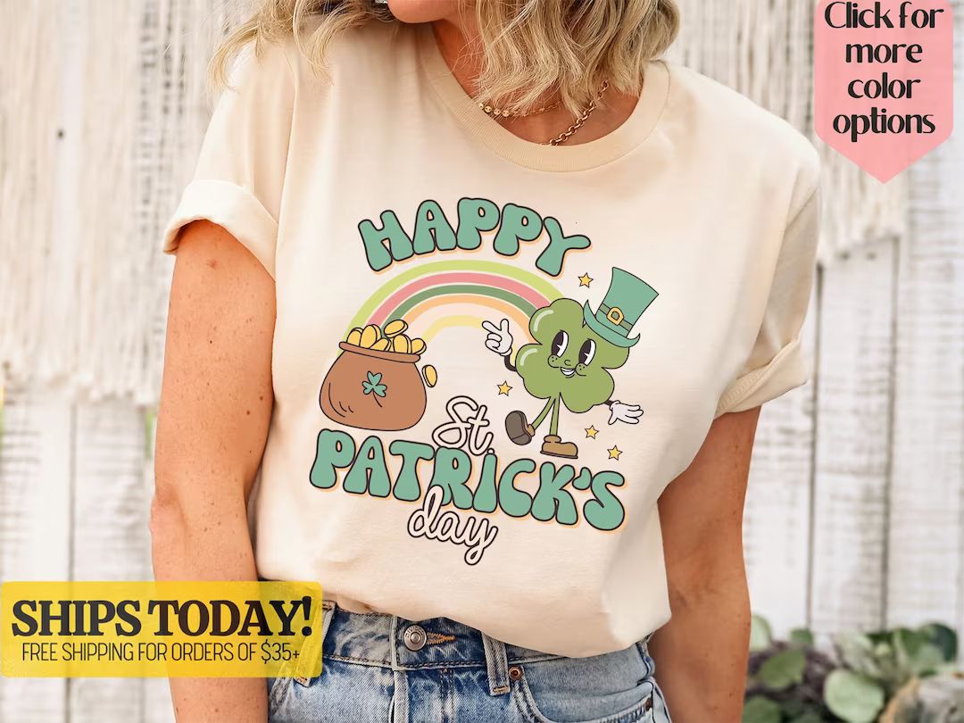 Happy St Patrick's Day Shirt, St Patrick's Day Shirt, St Patty's Shirt, Lucky Shirt, Luck of the ... | Etsy (US)