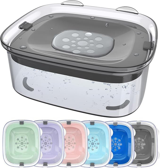 AONKEY 3L Dog Water Bowl No Spill, 101oz Large Spill Proof Dog Bowl Reduce Refill, Anti Splash No... | Amazon (US)
