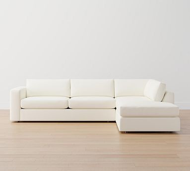 Carmel Square Arm Upholstered Return Bumper Sectional | Pottery Barn (US)