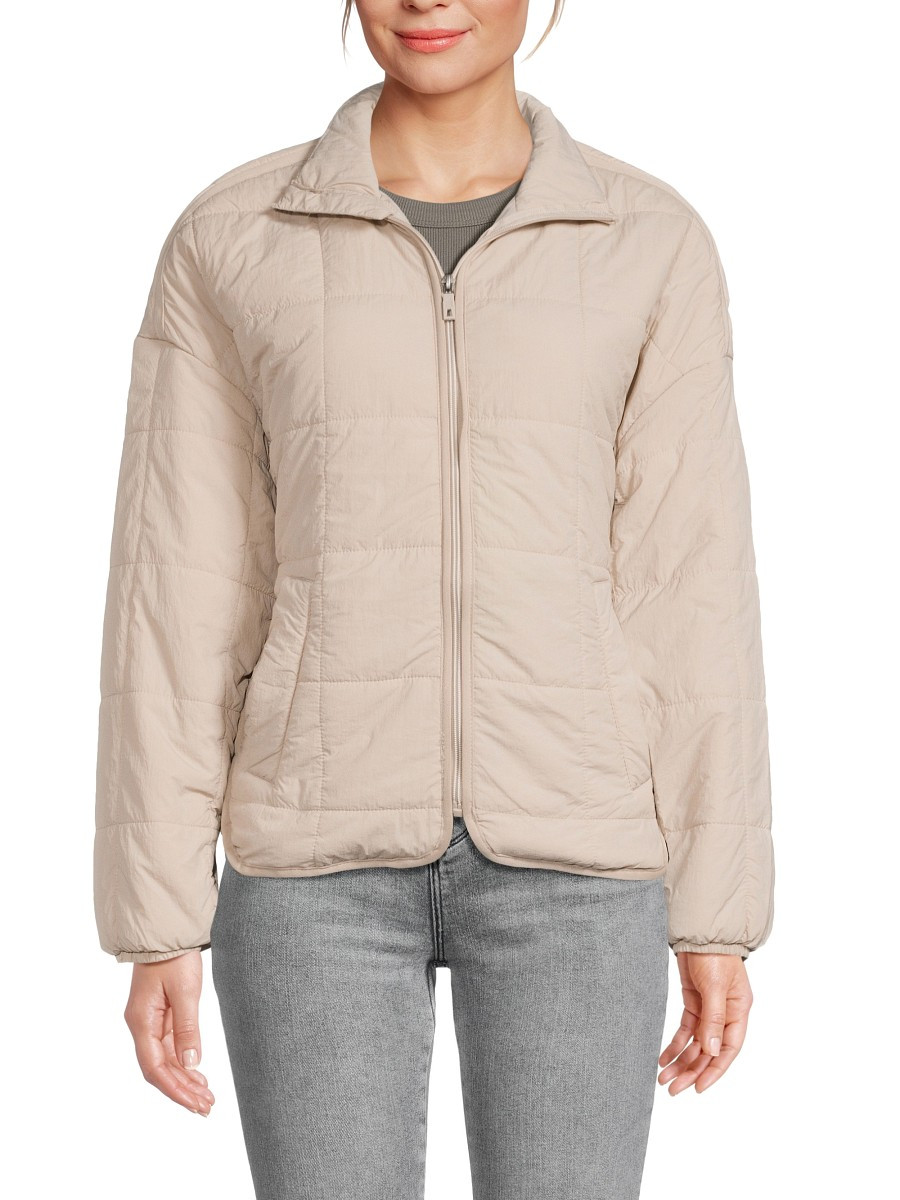 Avalanche Women's Quilted Puffer Jacket - Sand - Size XL | Saks Fifth Avenue OFF 5TH