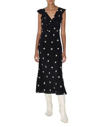 Berry Silk Printed Midi Dress | Bloomingdale's (US)