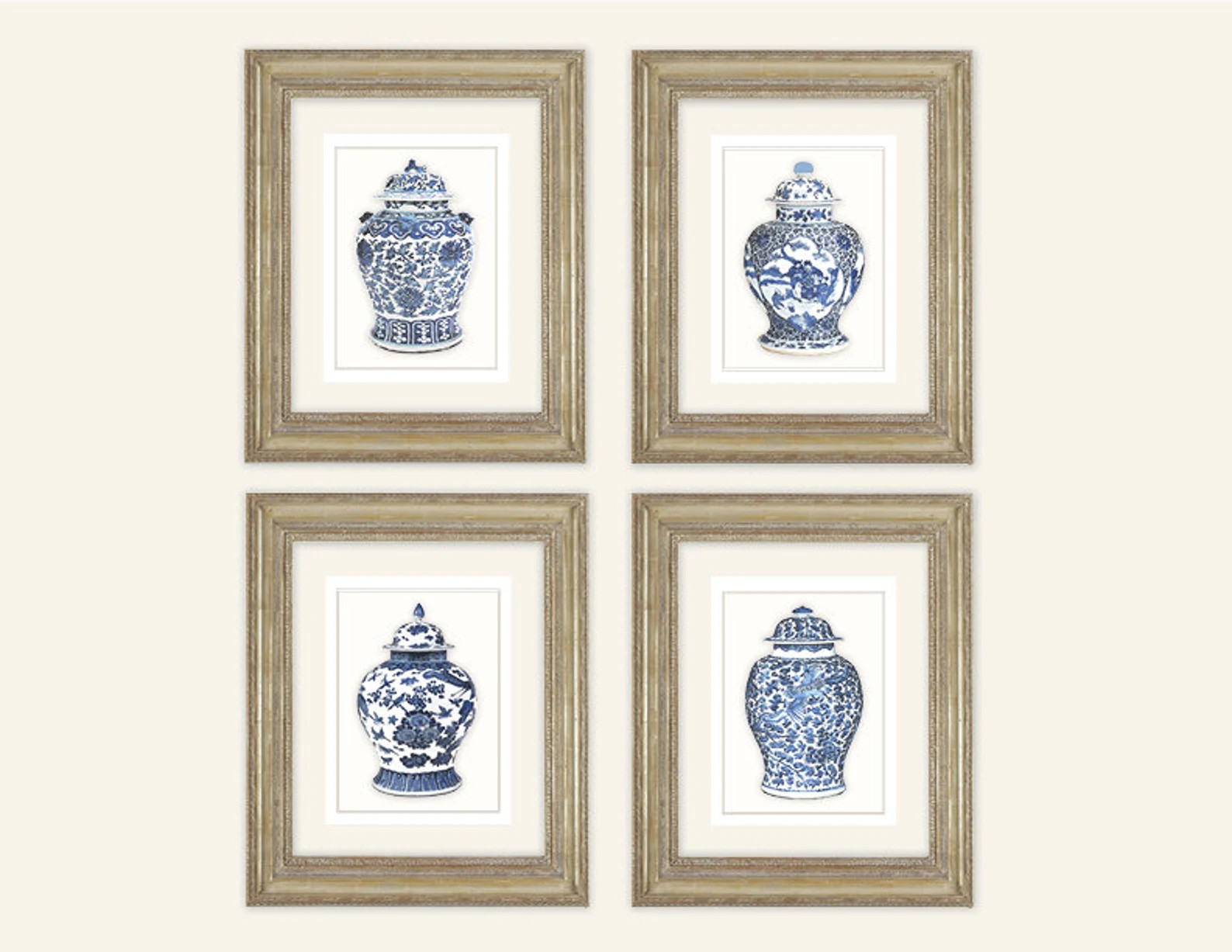 Set of 4 Blue & White Ginger Jar Fine Art Prints on Archival | Etsy | Etsy (CAD)