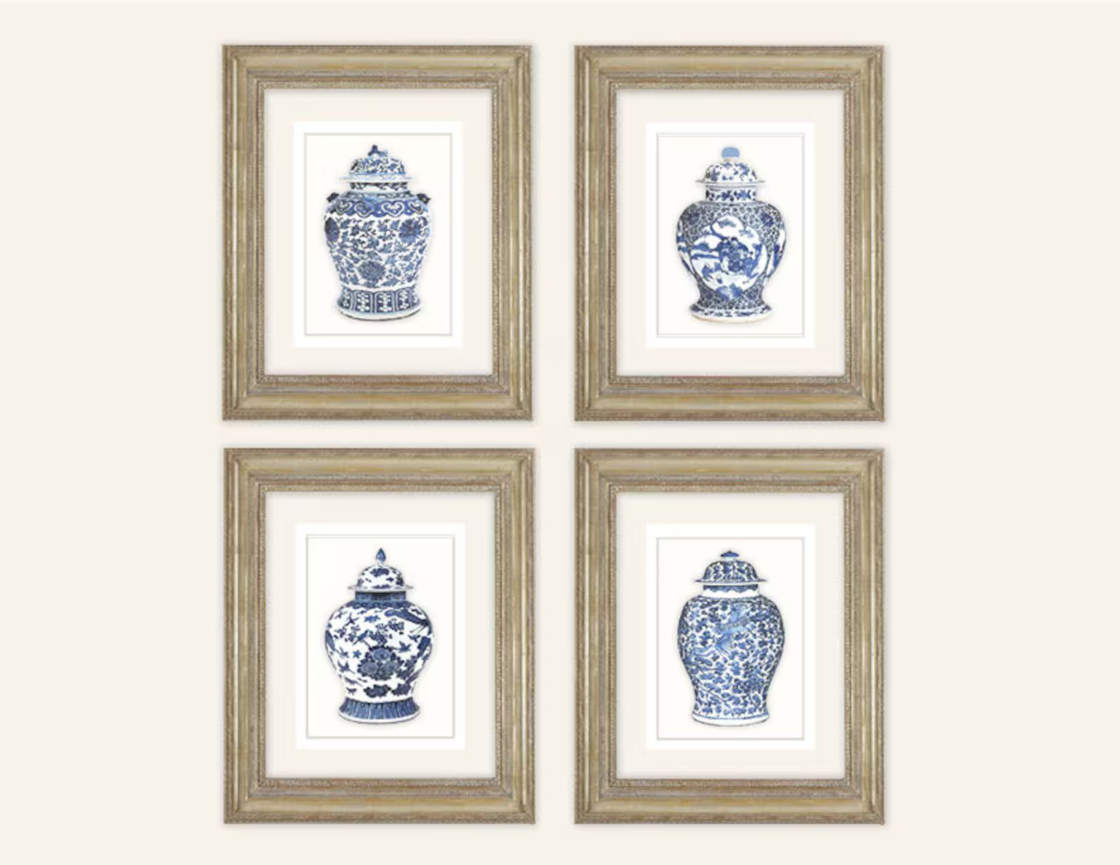 Set of 4 Blue & White Ginger Jar Fine Art Prints on Archival | Etsy | Etsy (CAD)