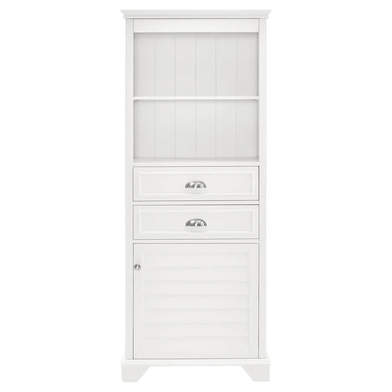 Crosley Brands Lydia Tall Cabinet White | Walmart (US)
