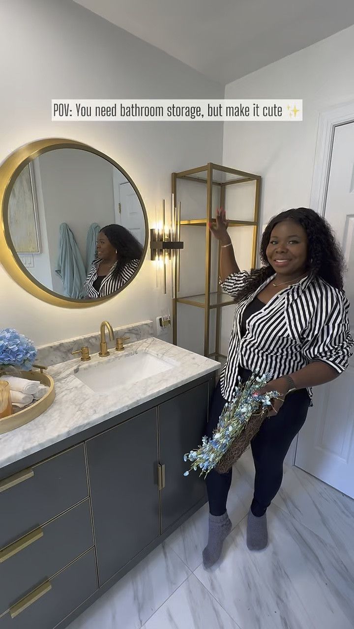 Bathroom storage but make it cute 🫶🏾

#LTKHome #LTKSaleAlert