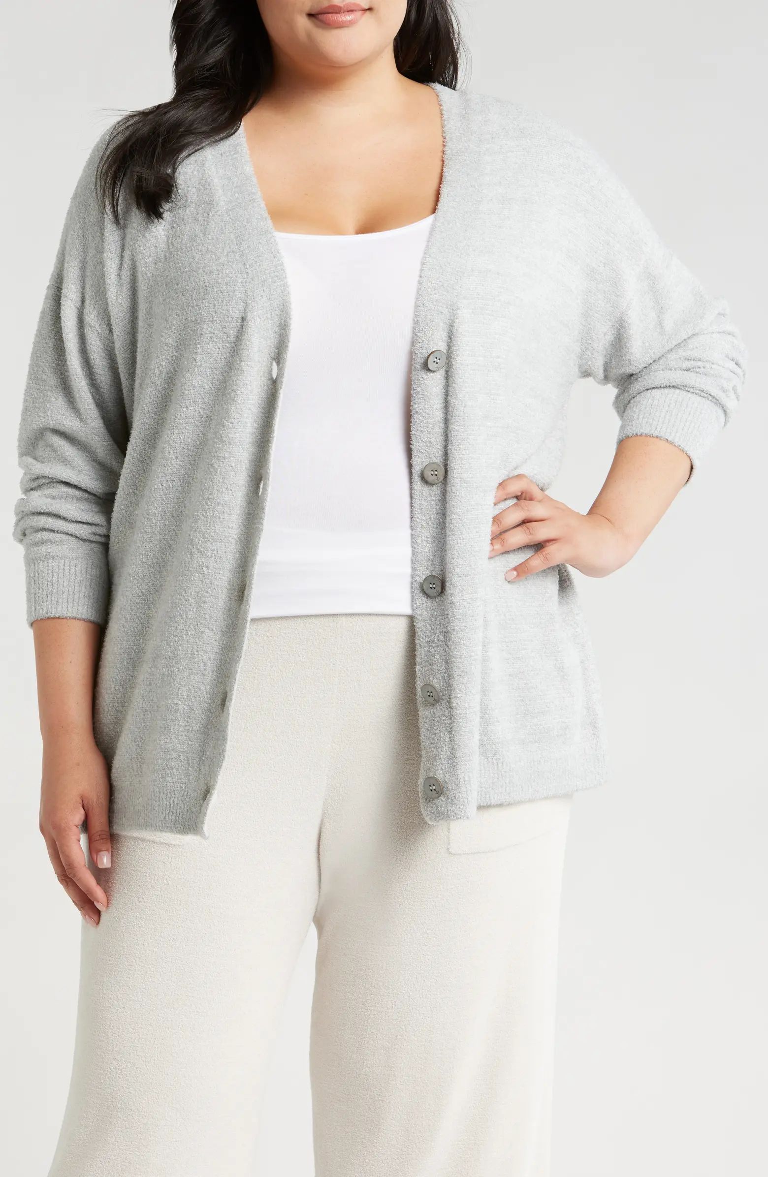 Barefoot Dreams® CozyChic Lite® V-Back Cardigan | Nordstrom | Nordstrom