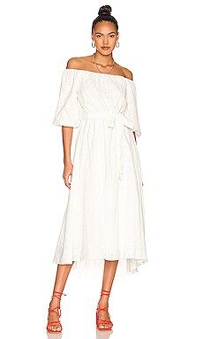 MINKPINK Bowes Midi Dress in White from Revolve.com | Revolve Clothing (Global)