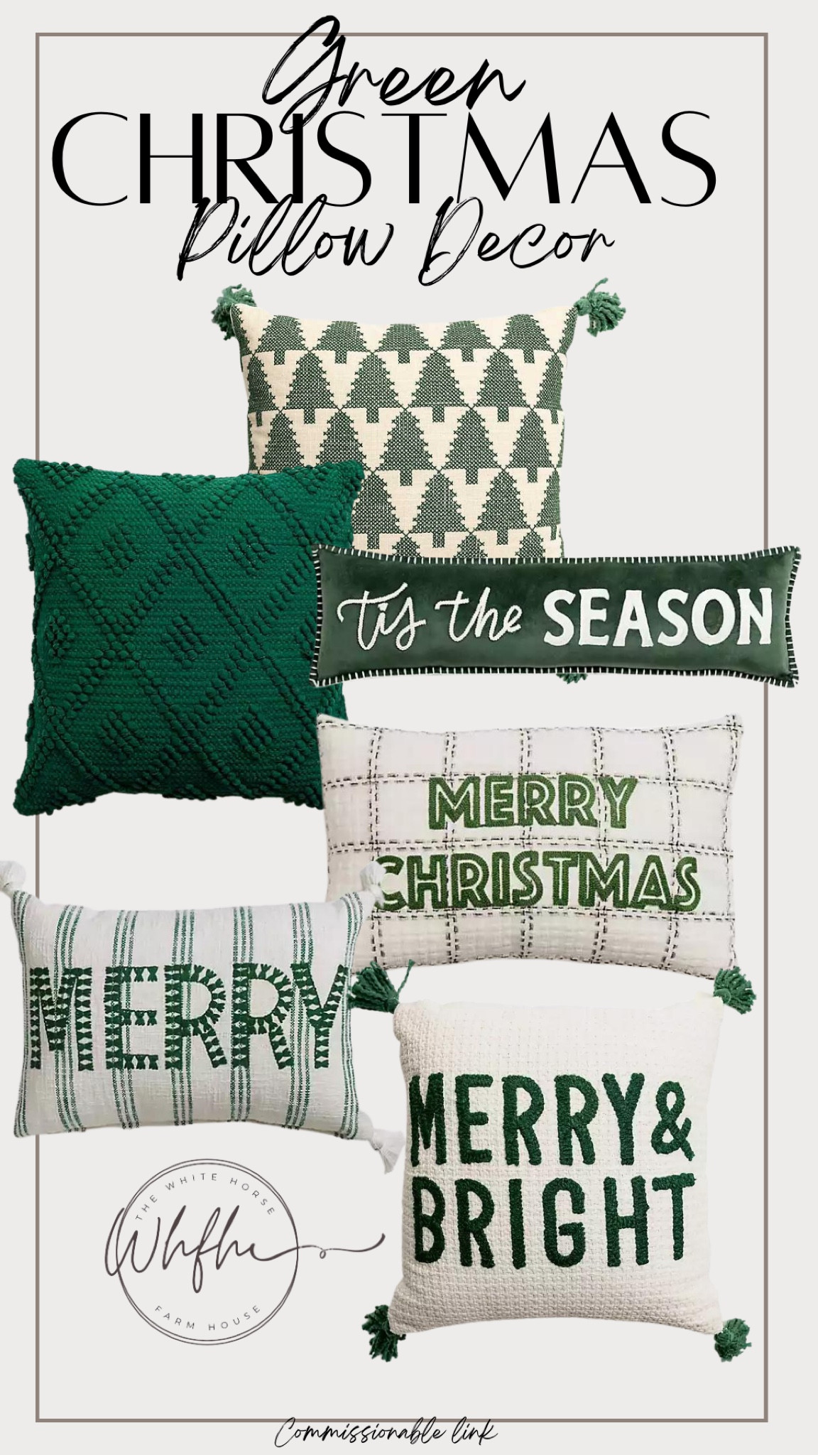 Embrace the holiday spirit with cozy green Christmas pillows, adding a touch of festive elegance to your home. ’Tis the season for comfort and joy! 🎄✨

I am still on a green, white, neutral and black kick! How about you?! 

#GreenChristmas #CozyHome #FestiveDecor #christmasdecor #christmaspillows

#LTKHoliday #LTKhome #LTKSeasonal