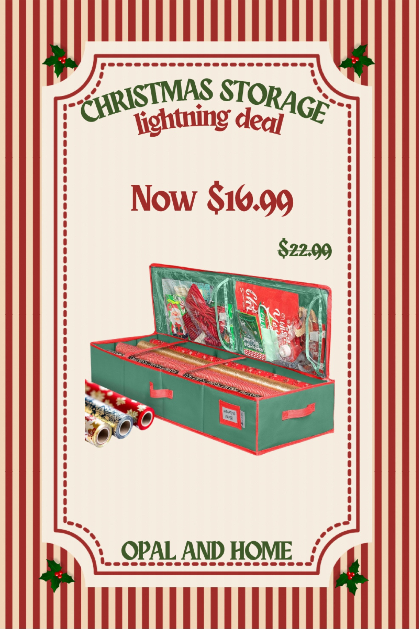 Get that Christmas storage so you can put everything away nicely post the holidays! Pricing right now has lightning deals going on! The deal won’t last long 

#LTKHome #LTKHoliday #LTKSeasonal