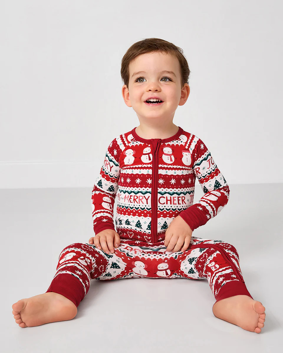 Festive Fair Isle Zippy | Little Sleepies