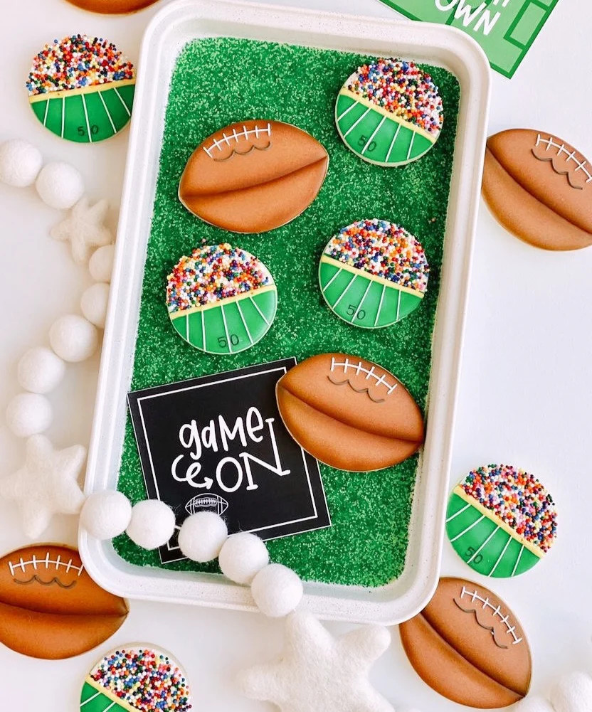 Game Day prints | Football flags and tags | The Letter Vee
