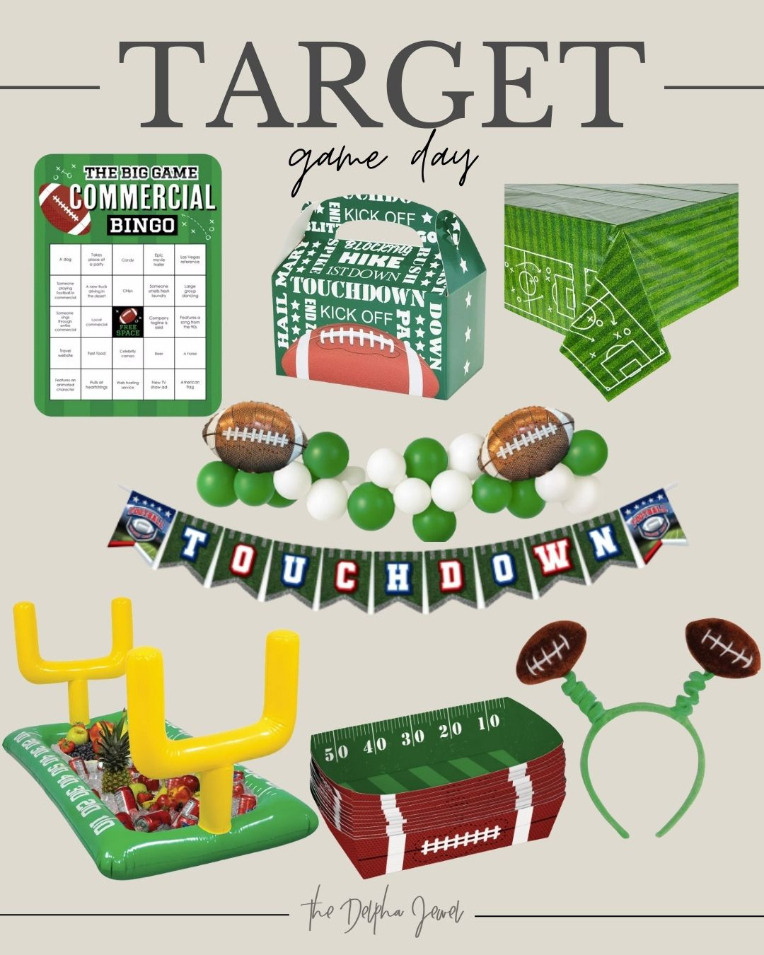 Get Super Bowl ready with these party pieces from Target! The commercial bingo sounds so fun! 

 #LTKfoodie #LTKHome #LTKFindsUnder50