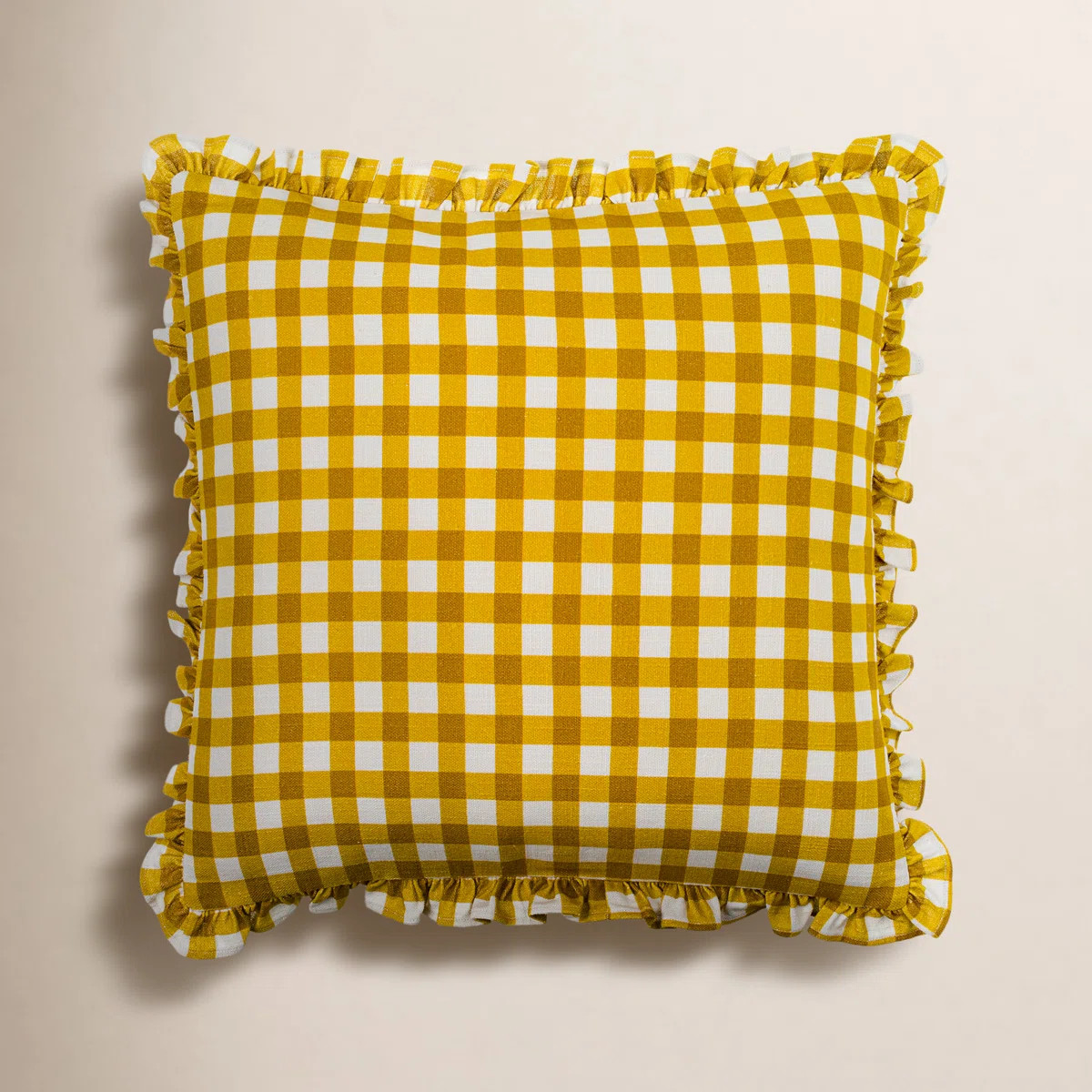 Zeppelin Plaid Cotton Throw Pillow | Birch Lane