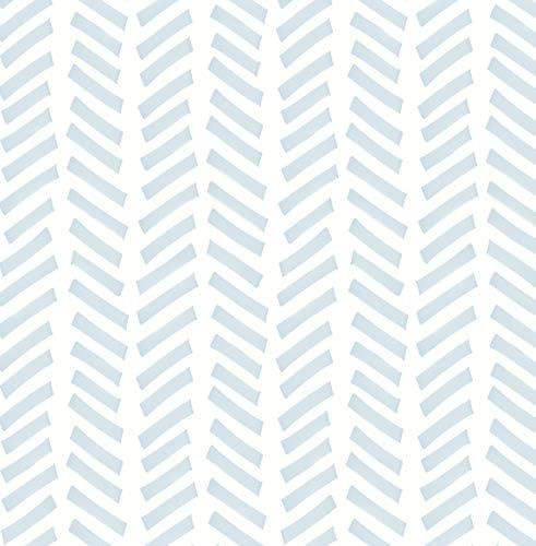 NextWall Mod Chevron Peel and Stick Wallpaper (Sky Blue) | Amazon (US)