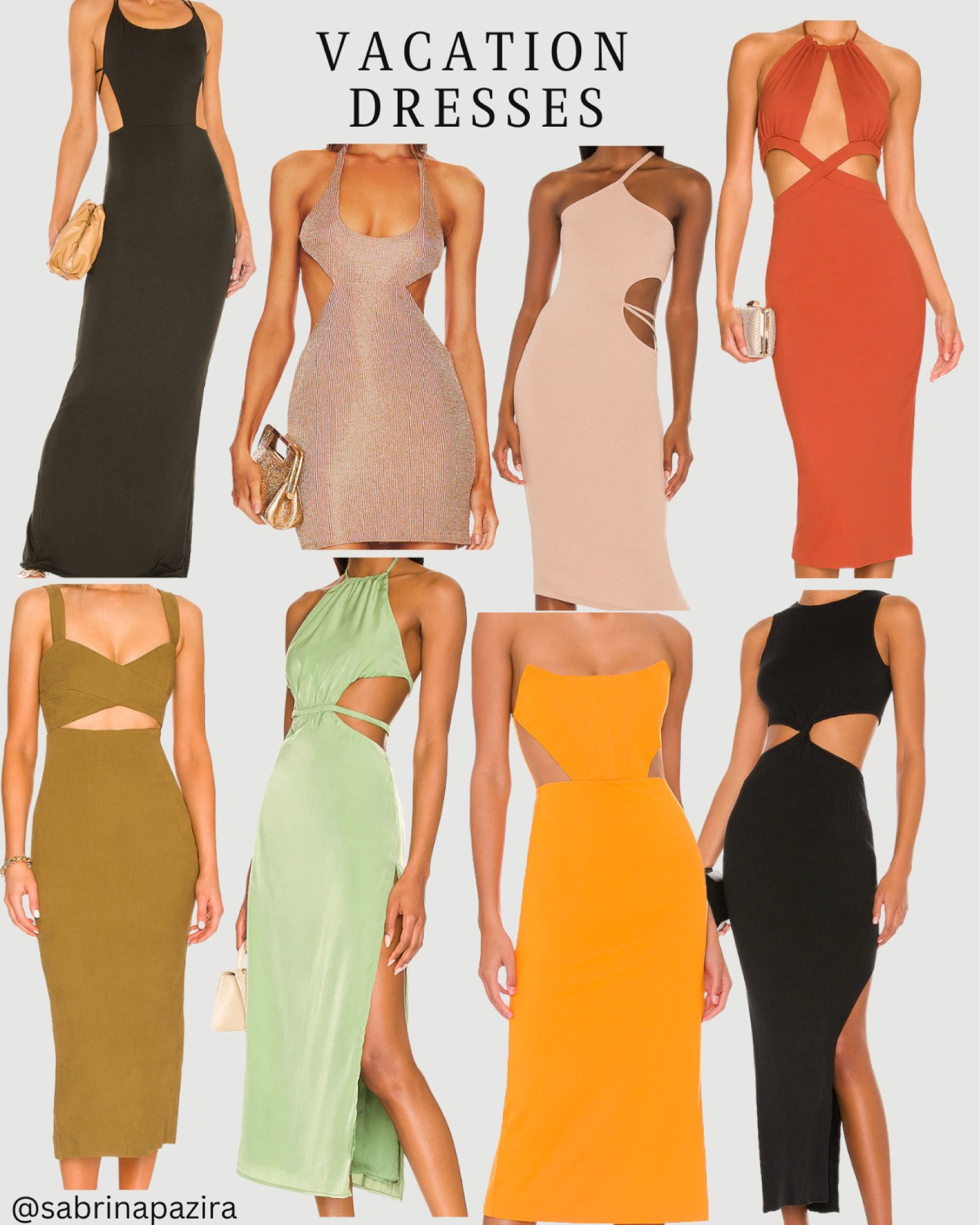 Revolve vacation dresses, midi dress, maxi dress, cutout, one shoulder, tank, spring break picks, tropical, beach 

#LTKSeasonal #LTKtravel #LTKstyletip