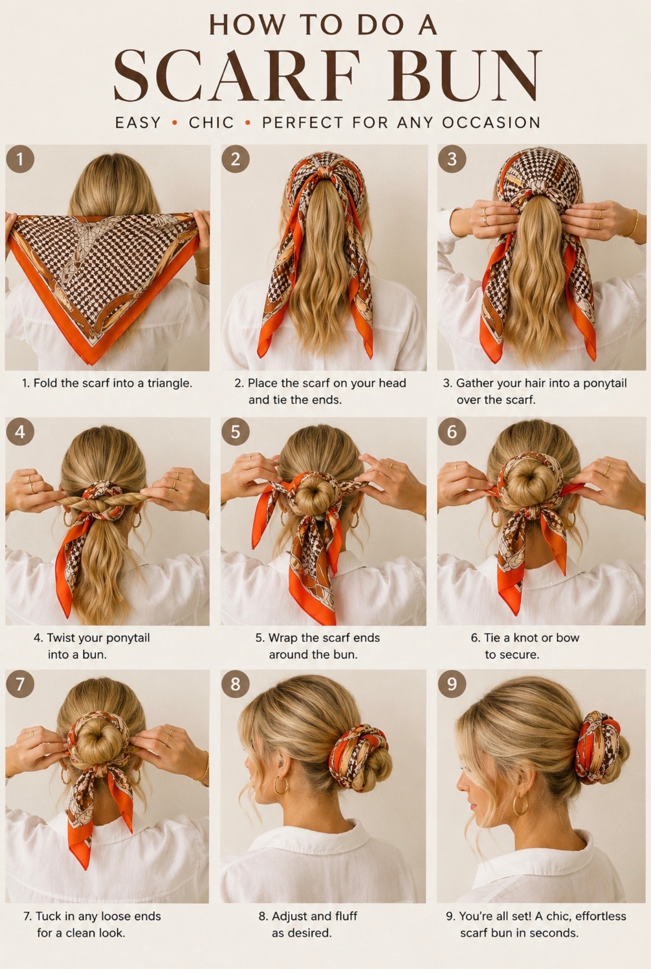 How to Create a Chic Scarf Bun Hairstyle | Easy Hair Tutorial

#LTKootd #LTKU #LTKSeasonal