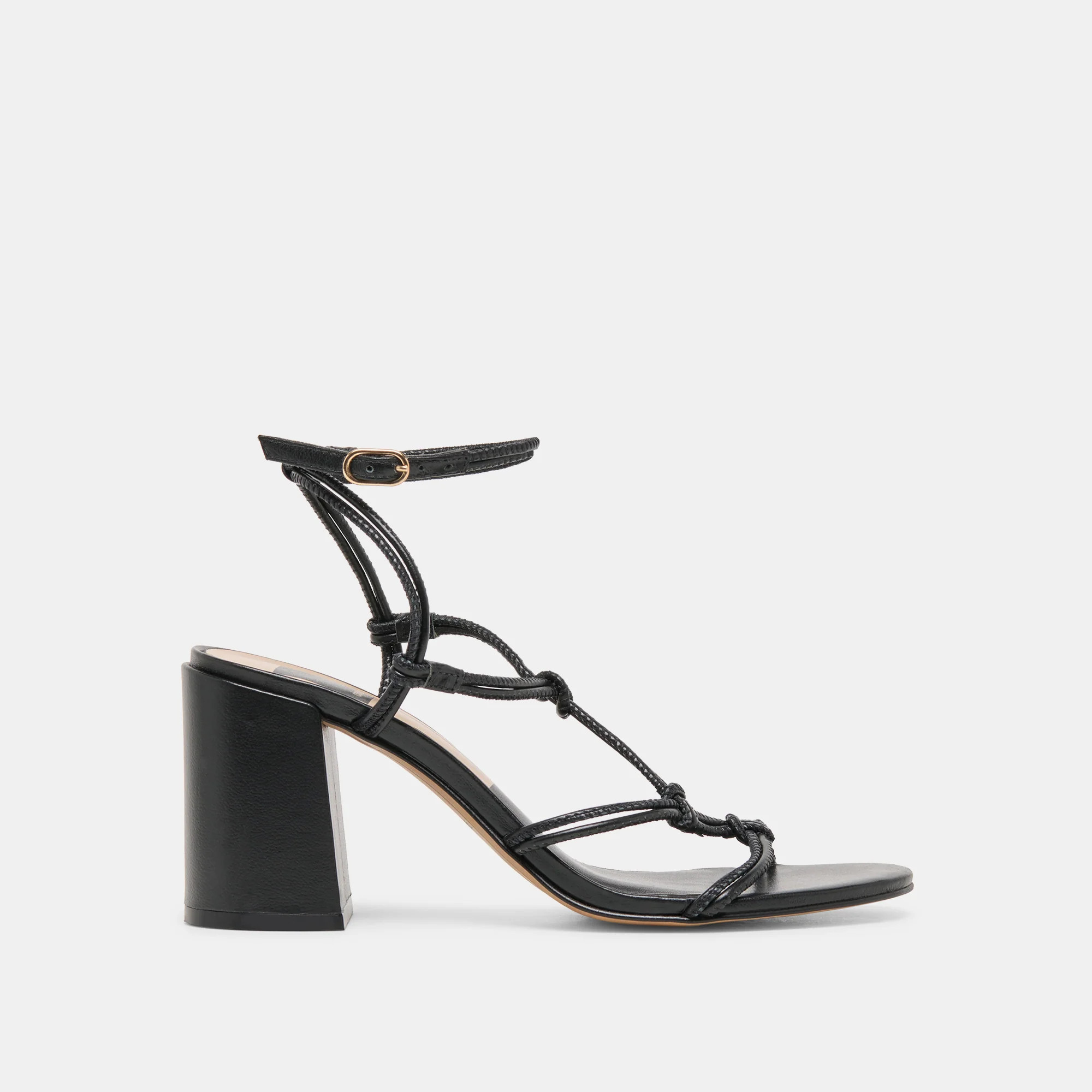 Fizzy Heels Black Leather | DolceVita.com