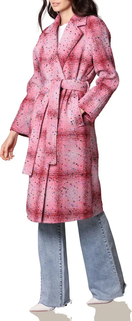 Donegal Tweed Double Breasted Wrap Coat | Nordstrom