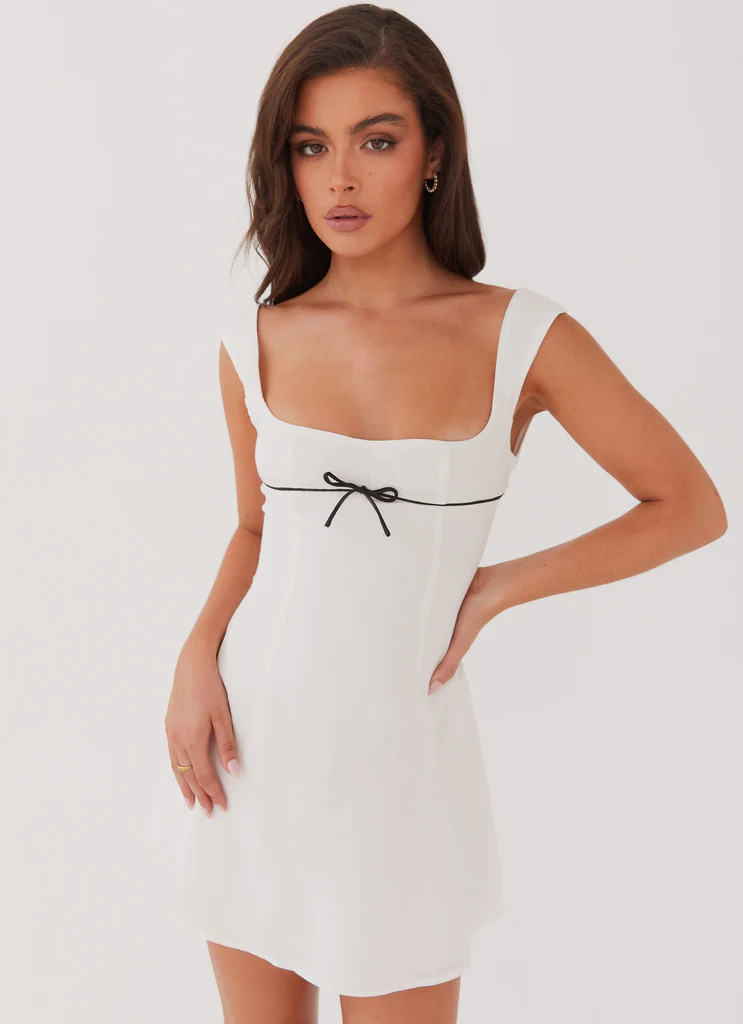 Cadence Mini Dress - White | Peppermayo (Global)