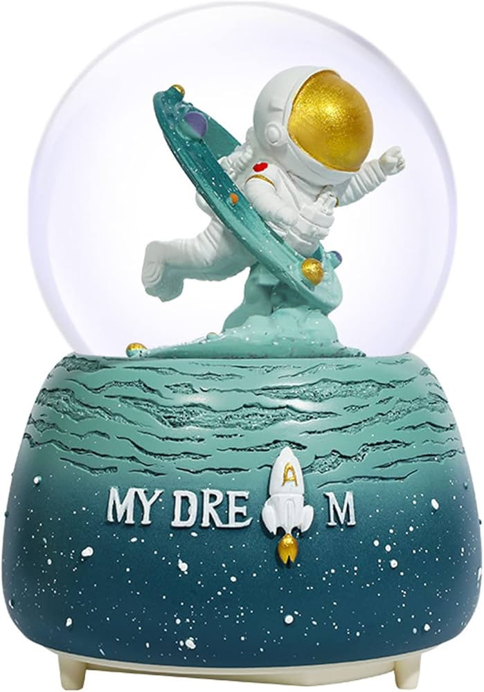 Astronaut Snow Globes for Kids,80MM Musical Glitter Snow Globe to Take Children to Explore The Va... | Amazon (US)