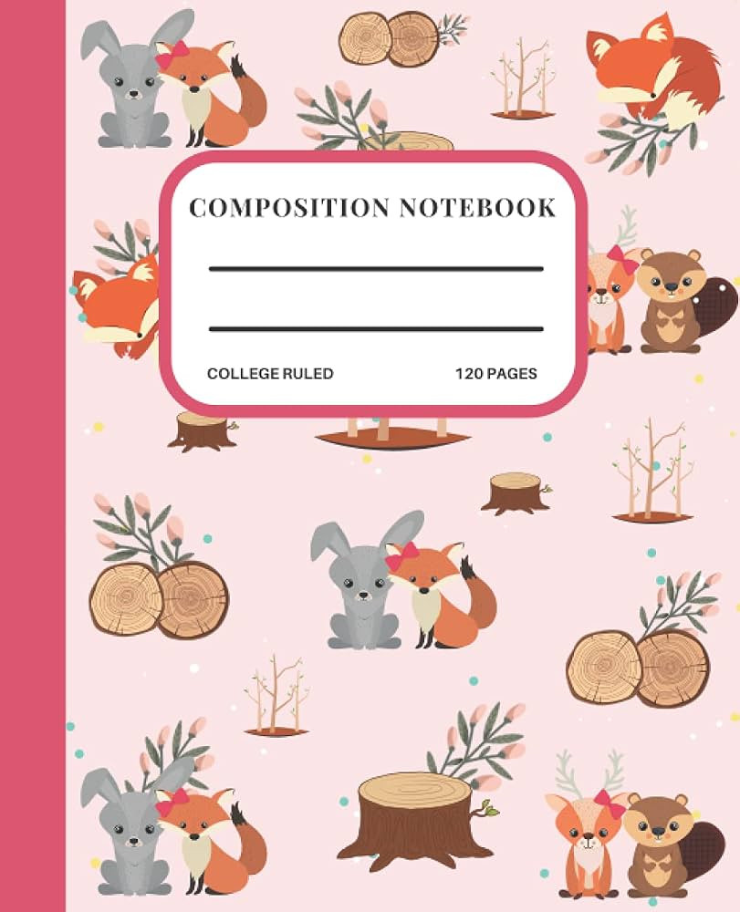Fox Composition Notebook College Ruled: Journal Notebook 7.5x9.25 In 120 pages | Amazon (US)