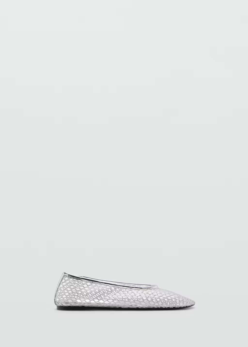 Metallic mesh shoes | MANGO (US)