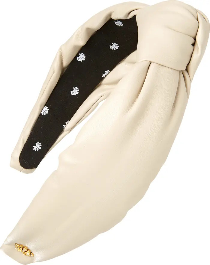 Lele Sadoughi Faux Leather Knotted Headband | Nordstrom | Nordstrom