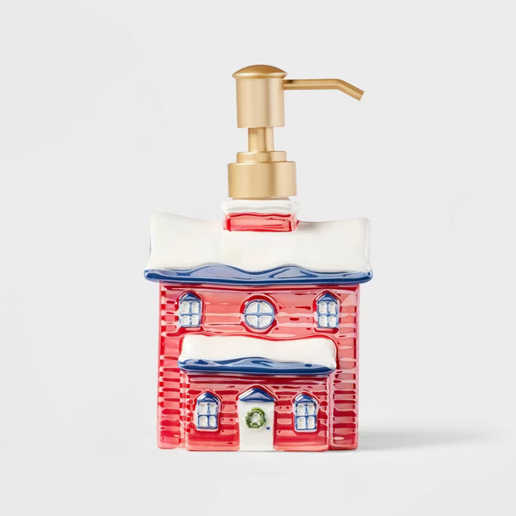 Santa's House Christmas Soap Pump Red - Threshold™ | Target