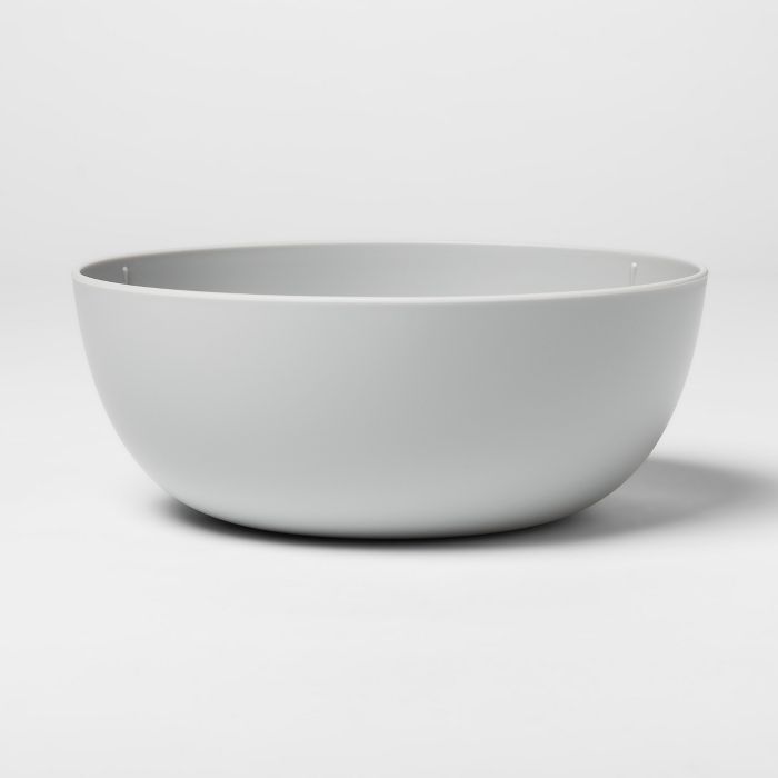 37oz Plastic Cereal Bowl Gray - Room Essentials™ | Target