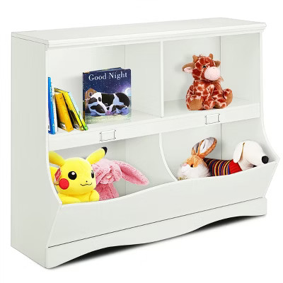 Costway Kids Storage Unit Bookshelf Bookcase Toy Organizer Bookshelf Bookcase | Target