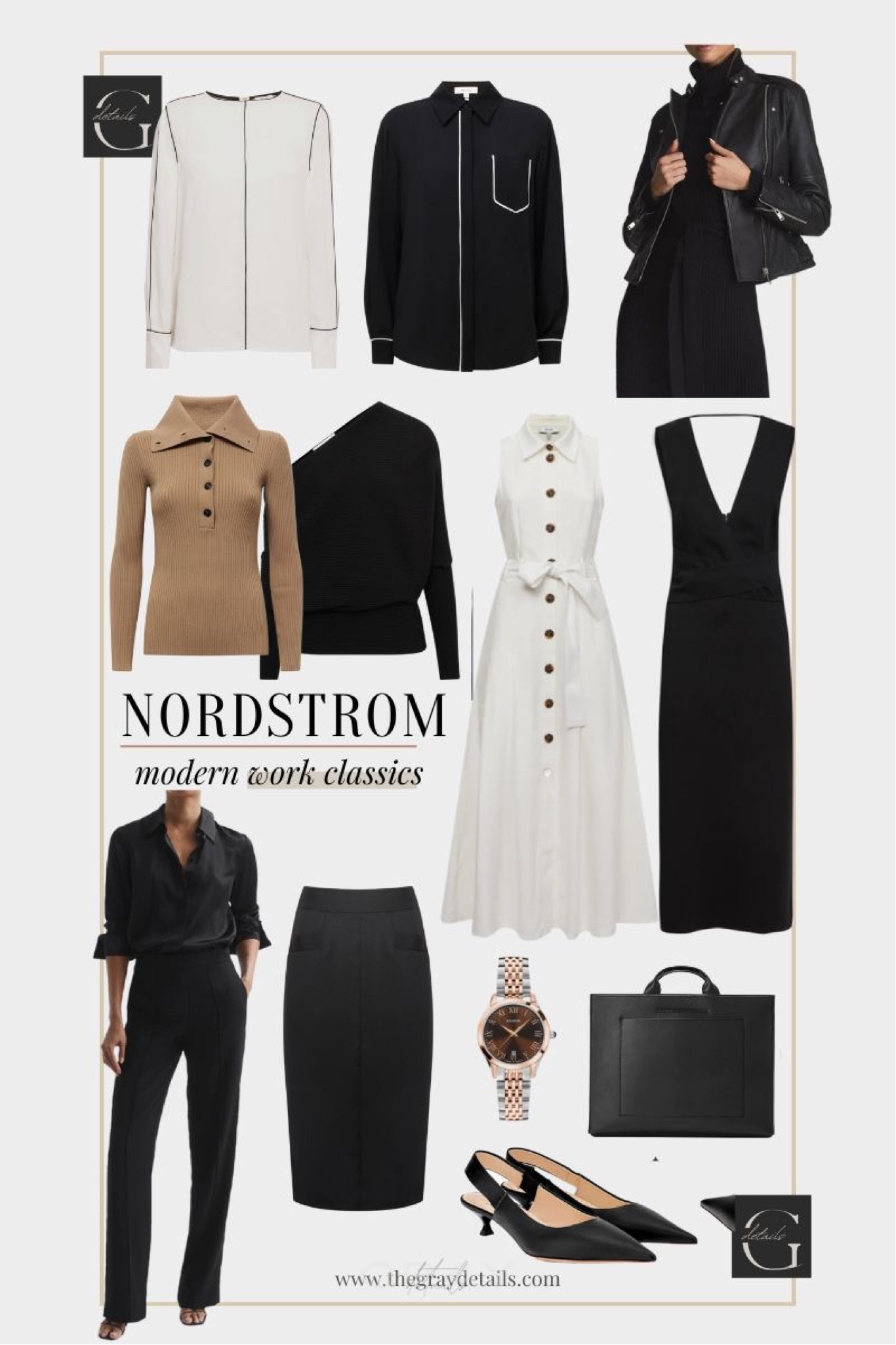 Modern work classics from Nordstrom

Work pants
Work dress
Work tops
Work sweater
Fall workwear 
Fall work capsule 

#LTKstyletip #LTKover40 #LTKworkwear