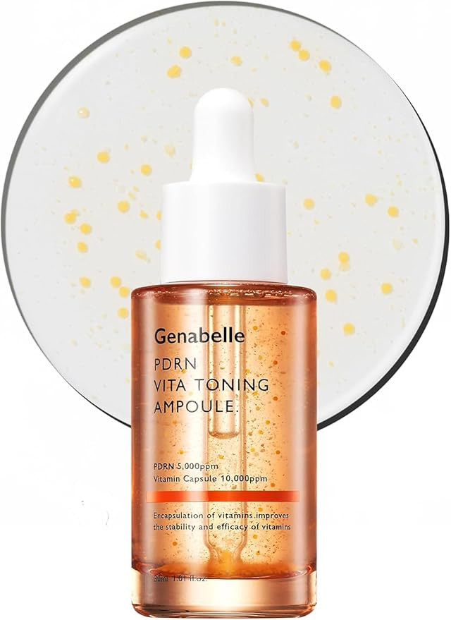 PDRN Vita Toning Ampoule - Lightweight Glass Skin & Toning Ampoule with Vitamin B, C, E, PDRN, Se... | Amazon (US)
