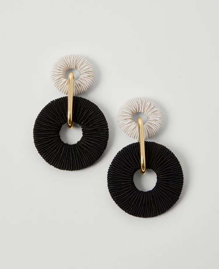 Raffia Tassel Drop Earrings | Ann Taylor