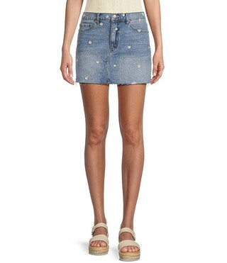 Malibu Micro Mini Daisy Print Skirt | Dillard's