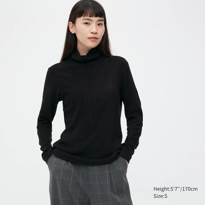 HEATTECH Fleece Turtleneck Long-Sleeve T-Shirt | UNIQLO (US)