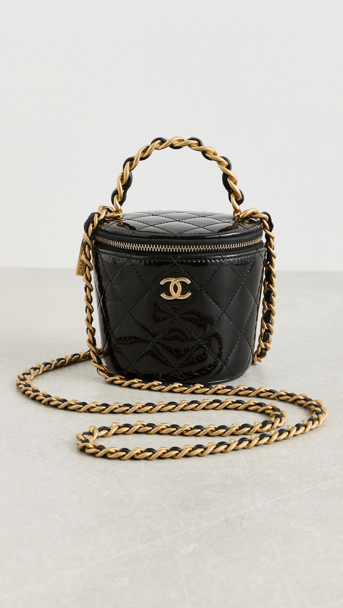 Chanel Shoulder Bag, Matelasse Patent Leather | Shopbop