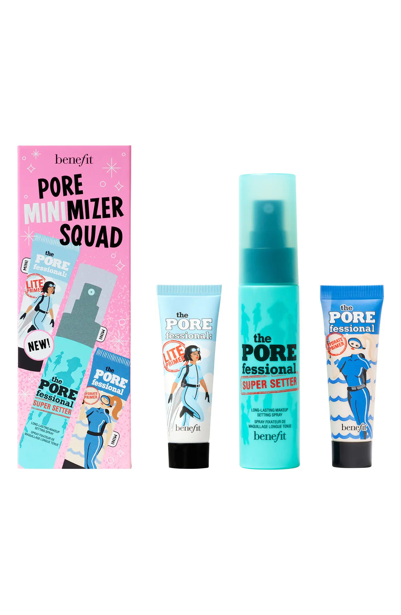 Benefit Cosmetics Benefit Pore MINImizer Squad Pore Primer & Setting Spray Set USD $41 Value at Nord | Nordstrom
