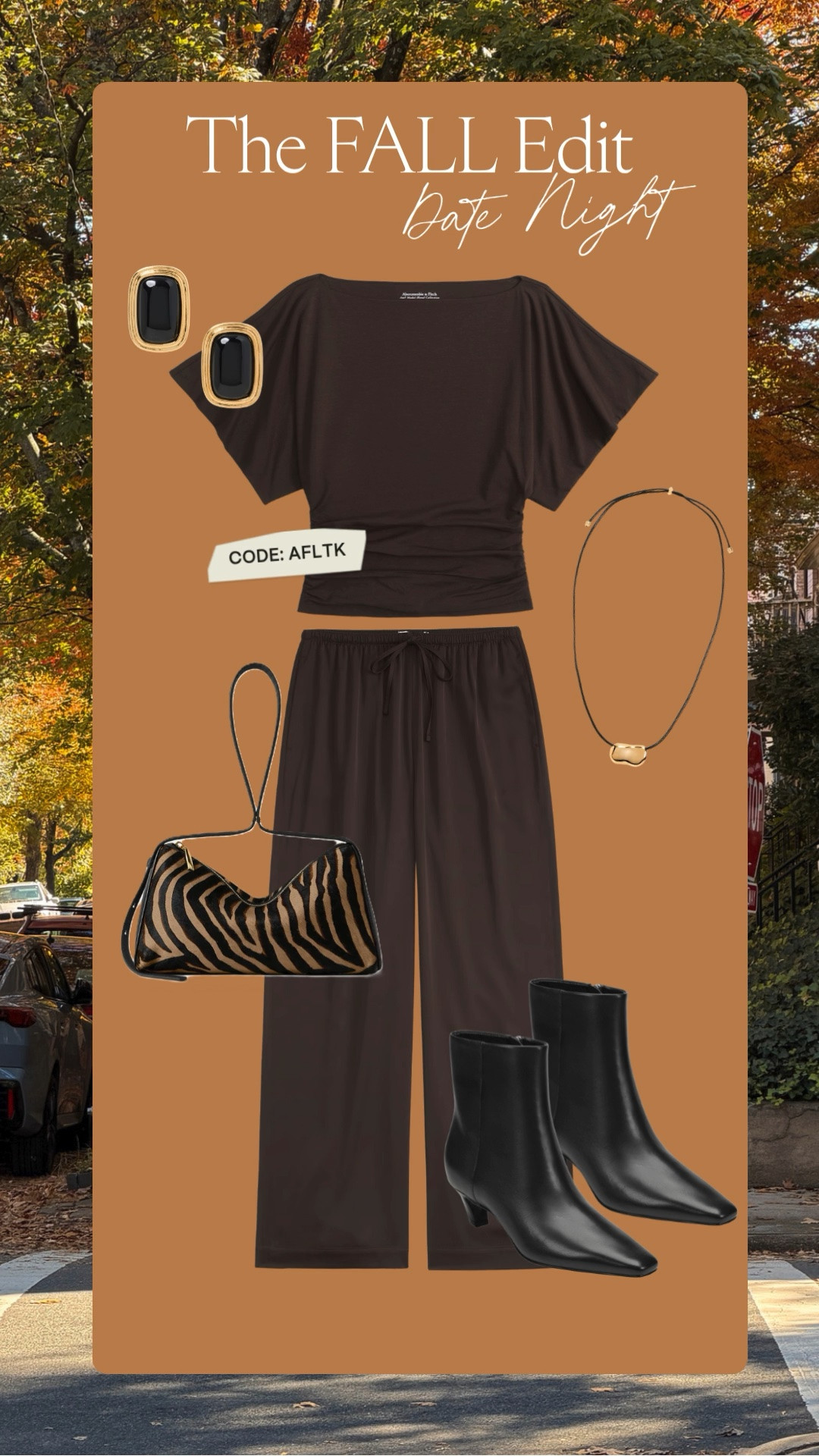 The Fall Edit Outfit Inspo! What to wear for date night 🍷

fall outfits, fall fashion, ankle boots, fall shoes, satin pants, date night outfit, dinner outfit, Abercrombie sale, Abercrombie code, sale alert