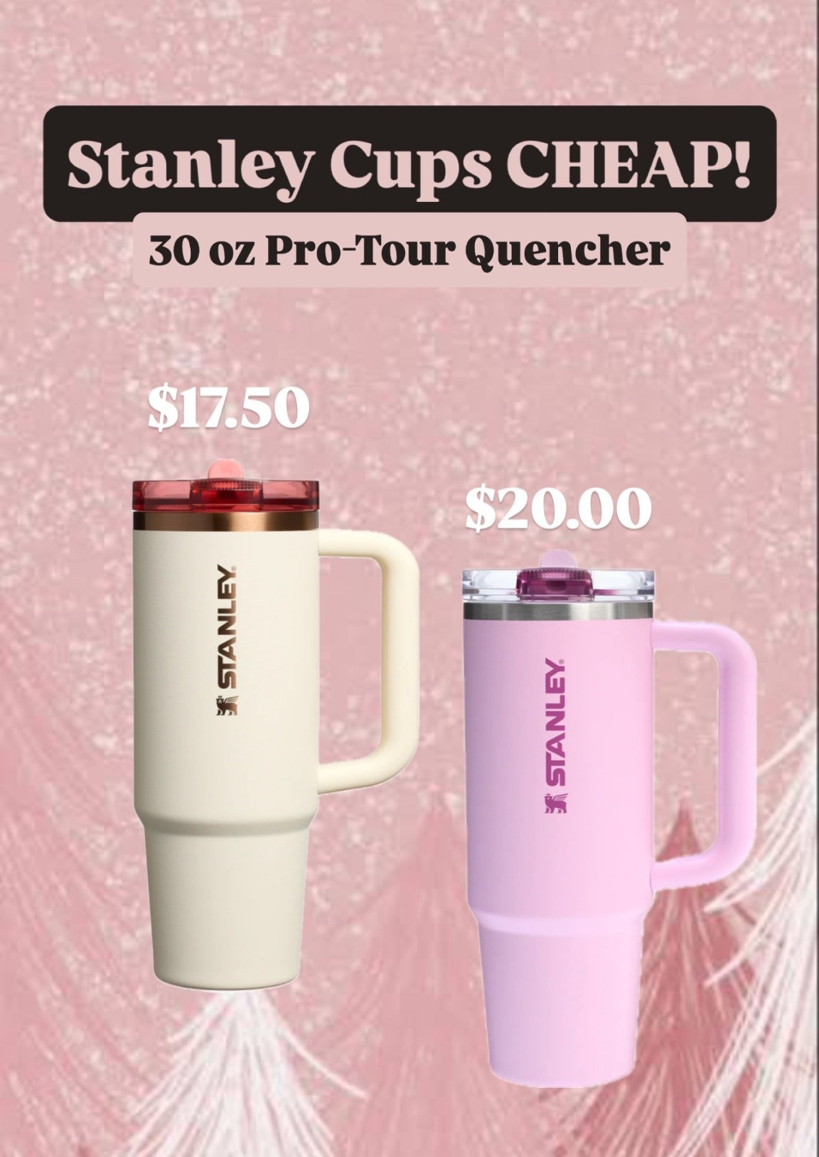 Y’all!!  Stanley isn’t playing around with this sale!  At these prices, everyone is getting a Stanley cup for Christmas!  I’m talking teachers, our UPS delivery driver (we’re regulars on his route 😂), and even my nail tech at the salon! 

At these prices, they will sell QUICK…so grab them now while you can!

#LTKHoliday #LTKGiftGuide #LTKCyberWeek