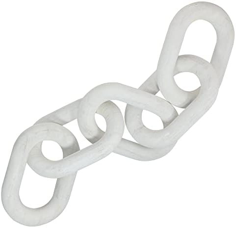 Wood Link Chain Decor, Hand Carved Wooden 5-Link Chain Decor, Modern Farmhouse Decor, Boho Decora... | Amazon (US)