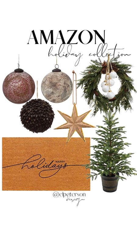Ornaments
Wreaths 
Holiday rug
Star
Christmas tree

#LTKunder50 #LTKunder100 #LTKhome