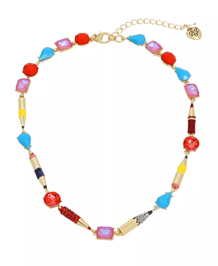 Faux Stone Back To School Pencil Collar Necklace | Macy's