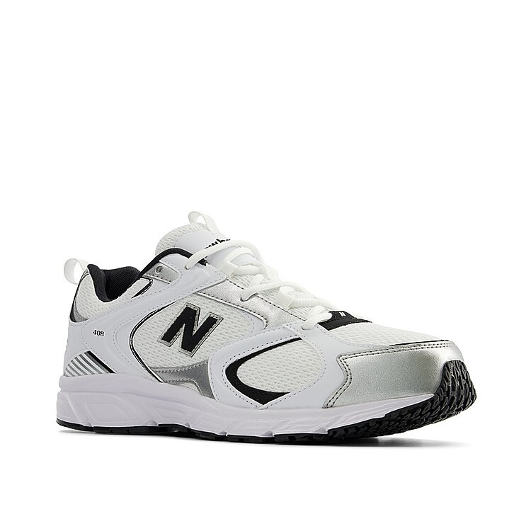 New Balance 408 Sneaker | Men | Women's | White/Black | Size Women's 10 / Men's 8.5 | Sneakers | DSW