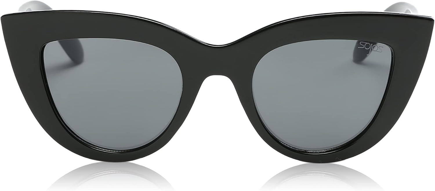 SOJOS Retro Oversized Cateye Sunglasses for Women Large Vintage Trendy Shades SJ2074 | Amazon (US)