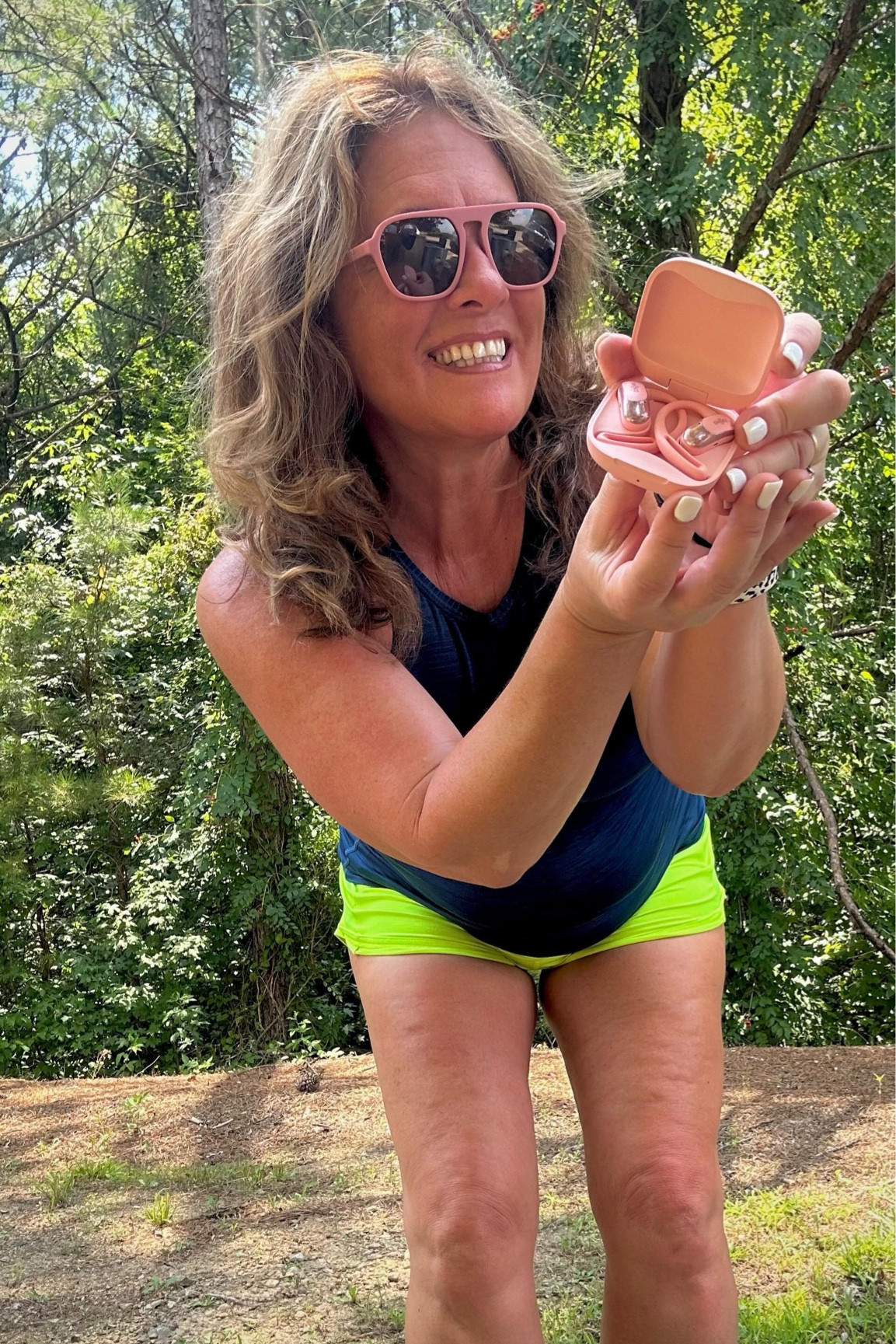 I’ve had a few days to completely try out the NEW Shokz OpenFit Air Headphones and let me tell you, I really love these! The secure and effortless ear hook comfort fit are key for runners. 💯 I cannot stand wearing headphones that bounce around or slip out of my ears when I’m running and these definitely do not do that. The grip is made of silicone so they stay in place. ✅ Also, like all of the other Shokz that I’ve owned in the past, the OpenFit Air still have the open ear design, allowing me to be aware of my surroundings.🙌🏼 (Also key for runners)

I’ve ran in them🏃🏻‍♀️, taken walks, listened to my audio books, listened to music and answered phone calls. The easy tap feature lets me adjust the volume, pause and connect. 🛜

The best part…. OpenFit Air are great quality, super comfy, up to 28 hour battery charge with a great price point that won’t break the bank! 

Let me know if you try these… I ordered pink but they also come in black and white. *Charging case and cord included. :))🖤🩷🤍

#shokzstar #shokzsquad #openfitair #openearcomfort #openear #boneconduction #headphones #earbuds #runner #womensrunningcommunity #runnersofinstagram #running