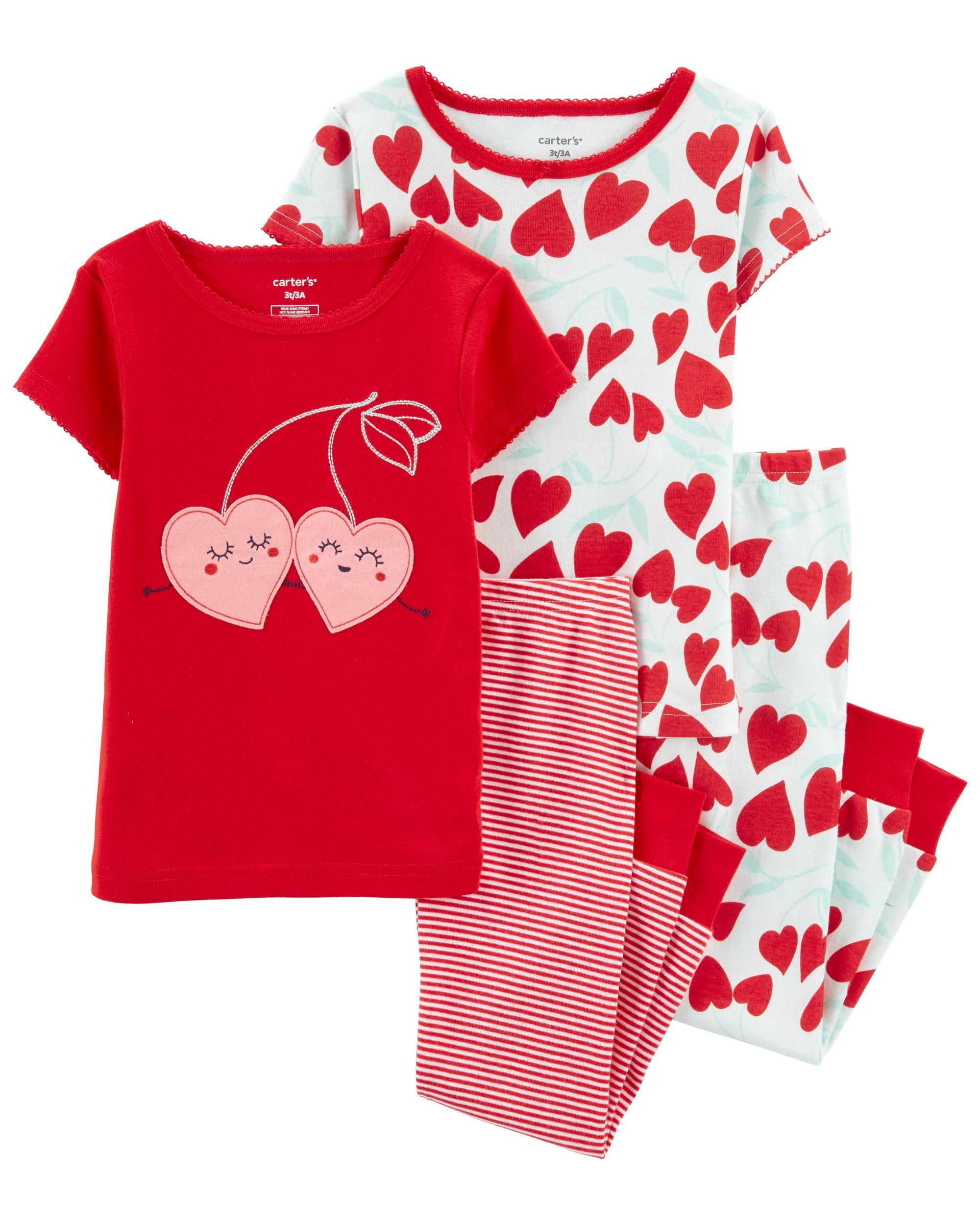 Toddler 4-Piece Cherry 100% Snug Fit Cotton PJs | Carter's