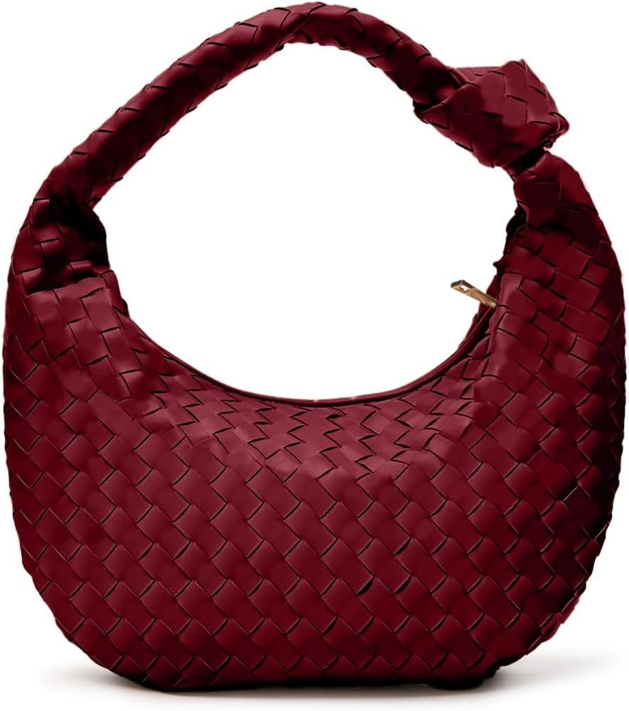 Woven Purse - Woven Tote bag for Women - Knotted Large Slouchy Hobo Shoulder Handbags - Soft Vega... | Amazon (US)