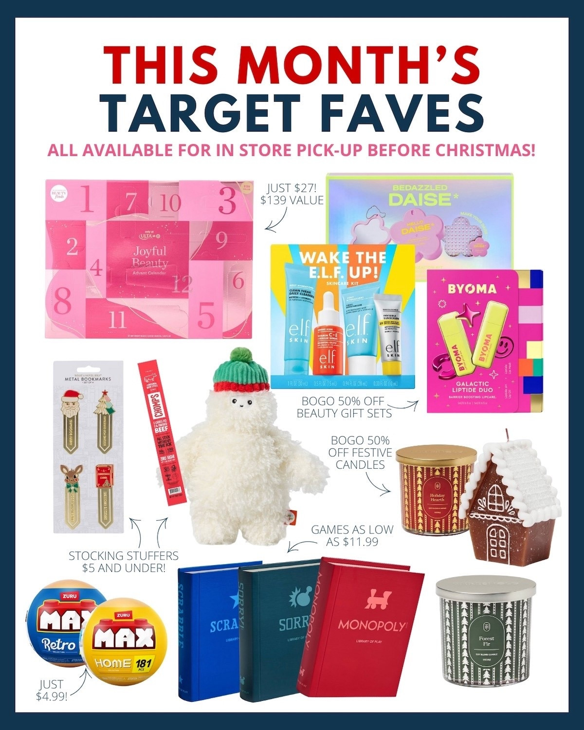 Looking for last-minute Christmas gift ideas? These are all available for pick-up at your local Target! And even better, they are all on sale. 🙌

#LTKHoliday #LTKSaleAlert #LTKGiftGuide